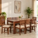 Kavya Solid Sheesham Wood Elegant 8 Seater Dining Table Set