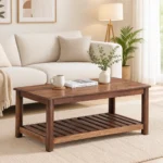Liora Solid Sheesham Wood Contemporary Wooden Coffee Table