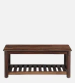 Liora Solid Sheesham Wood Contemporary Wooden Coffee Table - Image 2