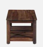 Liora Solid Sheesham Wood Contemporary Wooden Coffee Table - Image 4