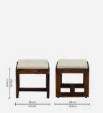 Liora Solid Sheesham Wood Modern Living Room Nesting Table Set - Image 6