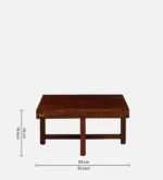 Marlow Solid Sheesham Wood Contemporary Nesting Coffee Table Set - Image 7