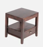 Minimal Contemporary Wooden Bedroom Side Storage Cabinet - Image 6
