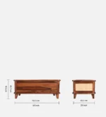 Mira Solid Sheesham Wood Contemporary Center Coffee Table for Living Room - Image 6