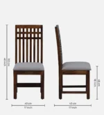 Modern Classic Wooden 6 Seater Dining Table Set for Family - Image 6