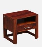 Modern Elegant Bedroom Wooden Nightstand Cabinet Table - Image 2