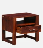 Modern Elegant Bedroom Wooden Nightstand Cabinet Table - Image 3