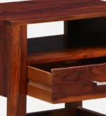 Modern Elegant Bedroom Wooden Nightstand Cabinet Table - Image 5
