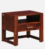 Modern Elegant Bedroom Wooden Nightstand Cabinet Table - Image 7