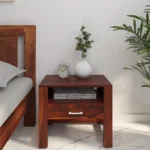 Modern Elegant Bedroom Wooden Nightstand Cabinet Table
