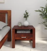 Modern Elegant Bedroom Wooden Nightstand Cabinet Table