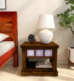 Modern Elegant Wooden Bedside Nightstand Cabinet