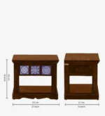Modern Elegant Wooden Bedside Nightstand Cabinet - Image 6