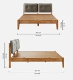 Modern Elegant Wooden Single Bed for Home - Image 4
