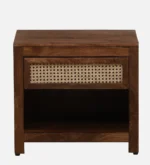 Modern Minimal Wooden Bedroom Side Storage Table - Image 5