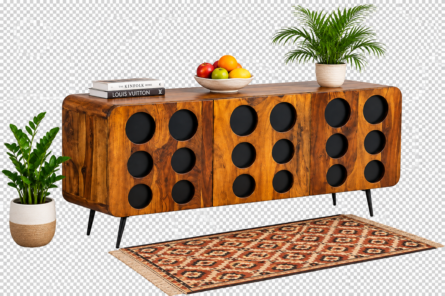 Modern Wooden Entertainment Unit with TV Storage for Home (1) Modern Wooden Entertainment Unit with TV Storage for Home - Image 1