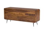 Modern Wooden Entertainment Unit with TV Storage for Home - Image 3