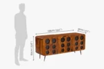 Modern Wooden Entertainment Unit with TV Storage for Home - Image 5