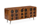 Modern Wooden Entertainment Unit with TV Storage for Home - Image 6