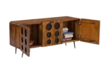 Modern Wooden Entertainment Unit with TV Storage for Home - Image 7