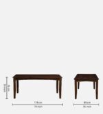 Navya Solid Sheesham Wood Natural Finish 8 Seater Dining Set - Image 6