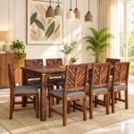 Nivaan Solid Sheesham Wood Modern 8 Seater Dining Set