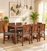 Nivaan Solid Sheesham Wood Modern 8 Seater Dining Set