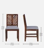 Nivaan Solid Sheesham Wood Modern 8 Seater Dining Set - Image 3