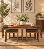 Nivorena Elegant Modern Natural Finish Center Table Set for Home