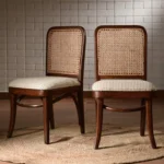 Norevian Premium Wooden Accent Seating Chair(set_2)