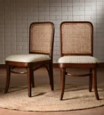 Norevian Premium Wooden Accent Seating Chair(set_2)