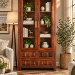 Olivara Modern Wooden Display Bookshelf with Multi-Level Storage Shelves