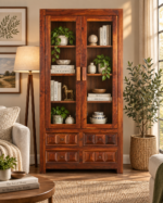 Olivara Modern Wooden Display Bookshelf with Multi-Level Storage Shelves