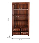 Olivara Modern Wooden Display Bookshelf with Multi-Level Storage Shelves - Image 6