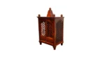 Prarthana Solid Sheesham Wood Elegant Home Temple with Decorative Design - Image 6