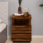 Premium Classic Wooden Bedside Drawer Storage Cabinet