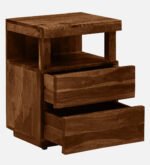 Premium Classic Wooden Bedside Drawer Storage Cabinet - Image 2