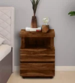 Premium Classic Wooden Bedside Drawer Storage Cabinet