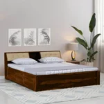 Premium Solid Sheesham Wood King Size Bed for Modern Bedroom