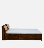 Premium Solid Sheesham Wood King Size Bed for Modern Bedroom - Image 3