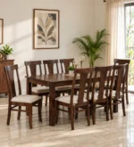 Rivaan Solid Sheesham Wood Premium 8 Seater Dining Set