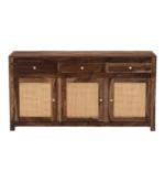 Rudra Solid Sheesham Wood Handcrafted Traditional Storage Sideboard for Home - Image 4