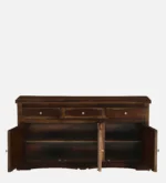Saanvi Solid Sheesham Wood Classic Natural Finish Designer Sideboard - Image 2