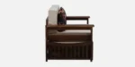 Samarth Solid Sheesham Wood Contemporary Wooden Sofa Cum Bed with Comfort Seating - Image 4