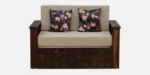 Samarth Solid Sheesham Wood Contemporary Wooden Sofa Cum Bed with Comfort Seating - Image 6