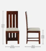 Selvara Contemporary Elegant Wooden Accent Chair - Image 4
