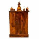 Shivansh Solid Sheesham Wood Traditional Home Temple with Drawer and Storage - Image 3