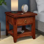 Simple Elegant Wooden Bedroom Bedside Storage Cabinet
