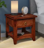 Simple Elegant Wooden Bedroom Bedside Storage Cabinet