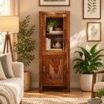 Sorevia Elegant Crafted Bookshelf for Books, Decor and Everyday Storage